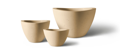 Kornegay Design Dune Collection Planters by Old Town Fiberglass