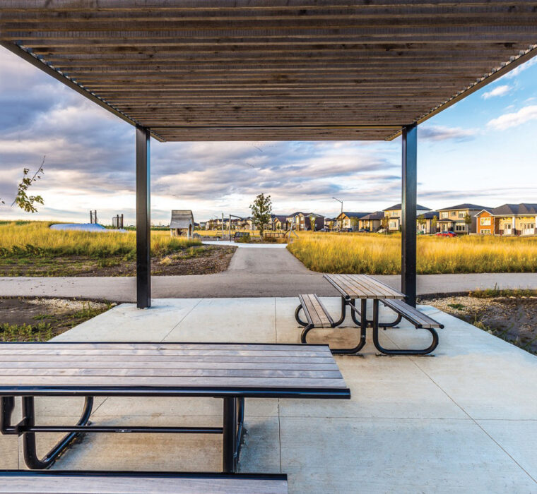Site Furniture – Victor Stanley Picnic Tables at Shaheed Bhagat Singh Park.