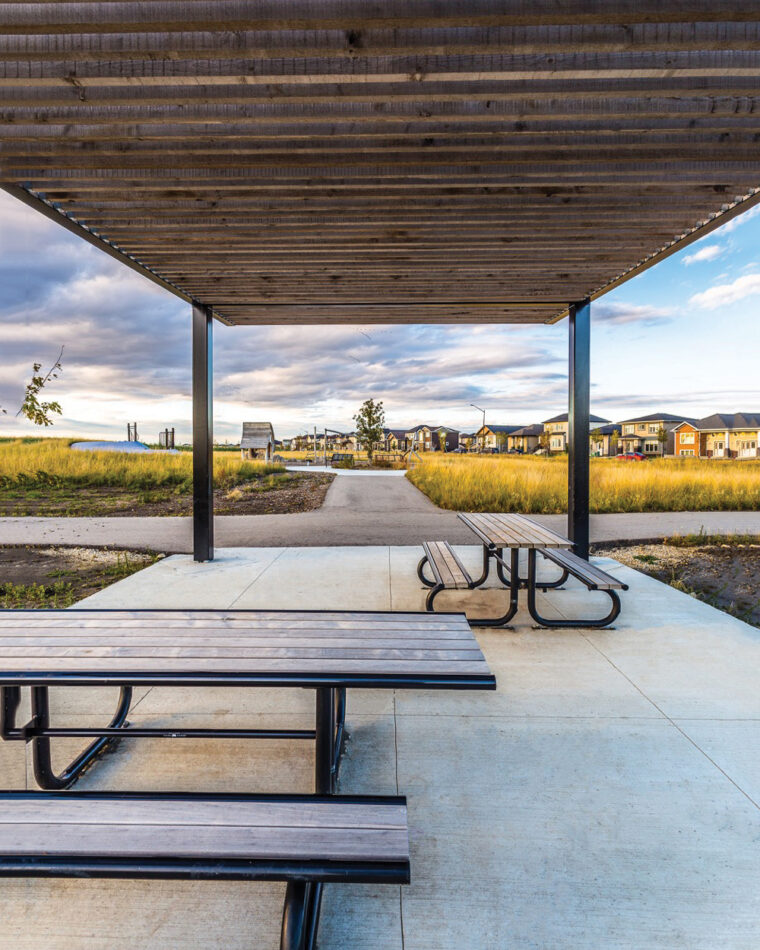 Site Furniture – Victor Stanley Picnic Tables at Shaheed Bhagat Singh Park.