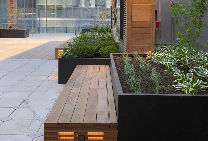 Green Theory raised planting beds created with Join Edging.