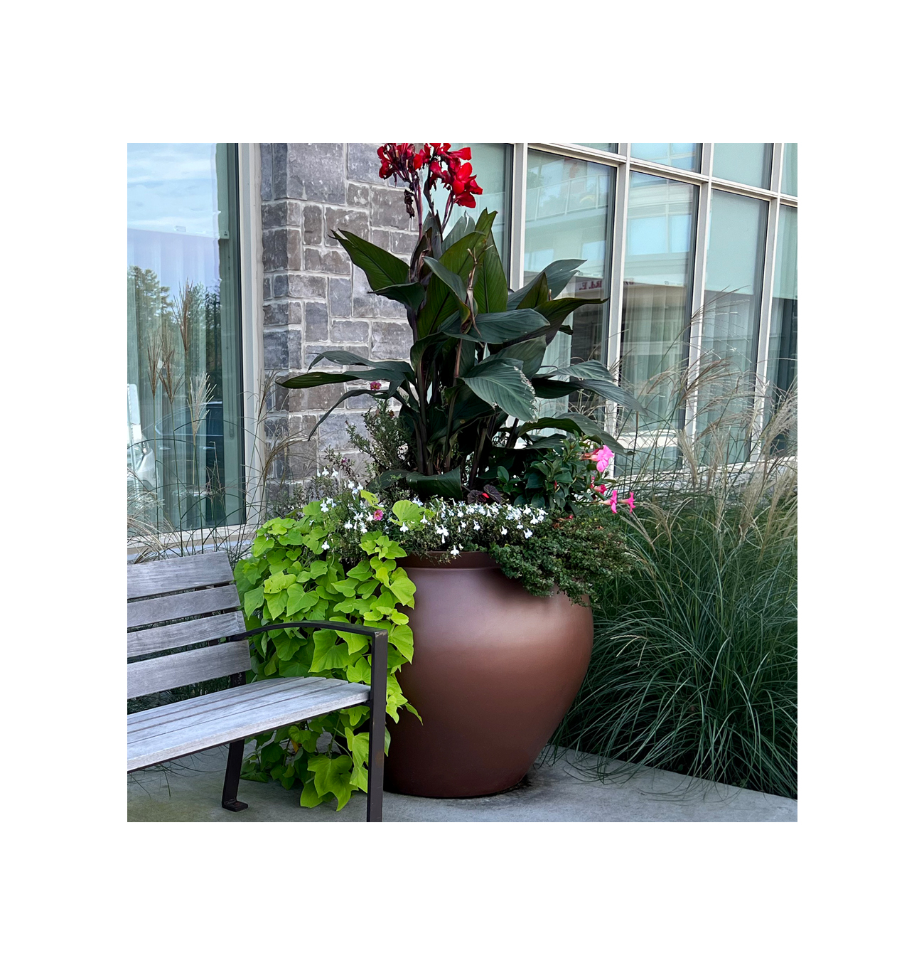 Old Town Fiberglass Planter at All Seniors Care Whitby