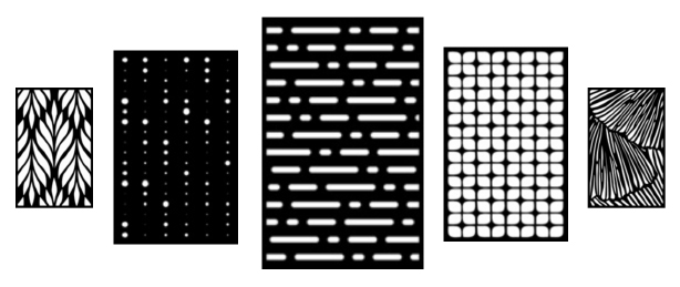 Omega Unik Perforated Privacy Panel Fence System.