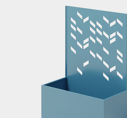 Green Theory Backdrop Planter with integrated trellis.