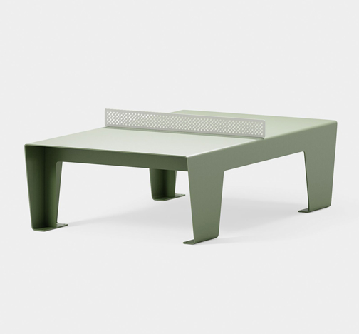Green Theory Flight Ping Pong Table.